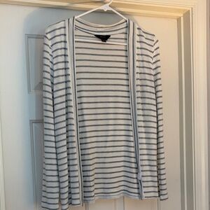 41 Hawthorn Gray and White Striped Sweater